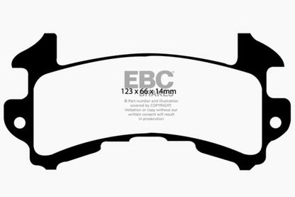 EBC 79-85 Buick Riviera (Fwd) 3.8 Turbo Redstuff Rear Brake Pads