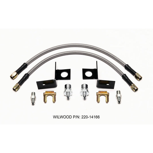 Wilwood Flexline Kit 14 inch -3 M10-1.00 IF 1/8 NPT Straight Wilwood Brake Line Kits