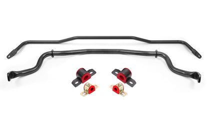 BMR 15-22 S550 Mustang Sway Bar Kit with Bushings Front and Rear Black Hammertone