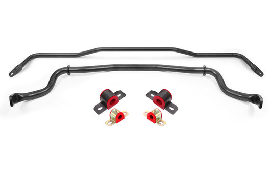 BMR 15-22 S550 Mustang Sway Bar Kit with Bushings Front and Rear Black Hammertone