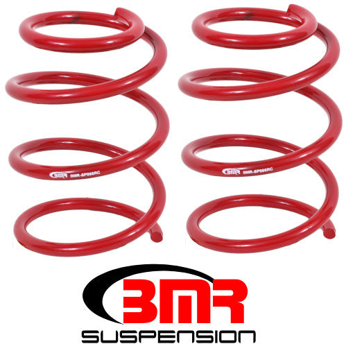 BMR 05-14 S197 Mustang GT Front Handling Version Lowering Springs - Red BMR Suspension Lowering Springs