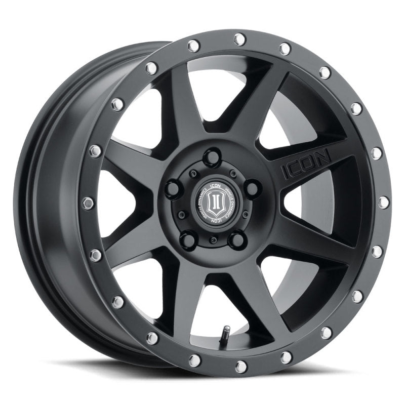 ICON Rebound 17x8.5 5x5.5 0mm Offset 4.75in BS Satin Black Wheel