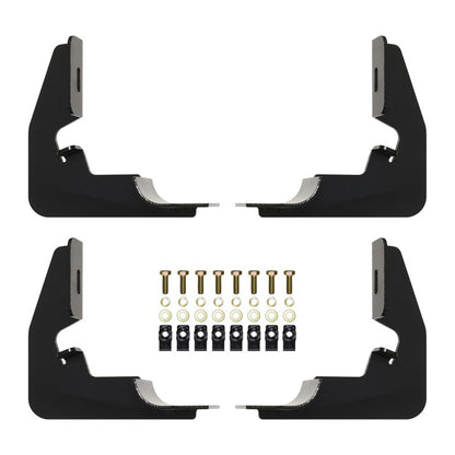 Westin 2014-2018 Chevy Silverado 1500 Reg Cab Premier Oval Nerf Step Bar Mount Kit - Black