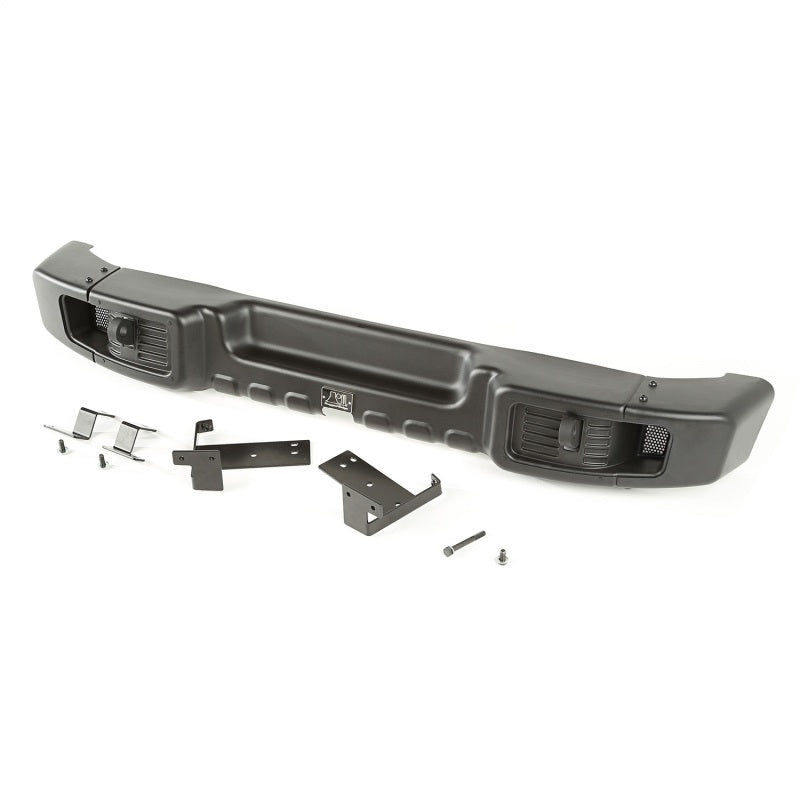 Rugged Ridge Spartacus Rear Bumper Black 07-18 Jeep Wrangler Rugged Ridge Bumpers - Steel