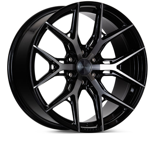 Vossen HF6-4 22x9.5 / 6x139.7 / ET20 / Deep Face / 106.1 - Tinted Gloss Black Wheel