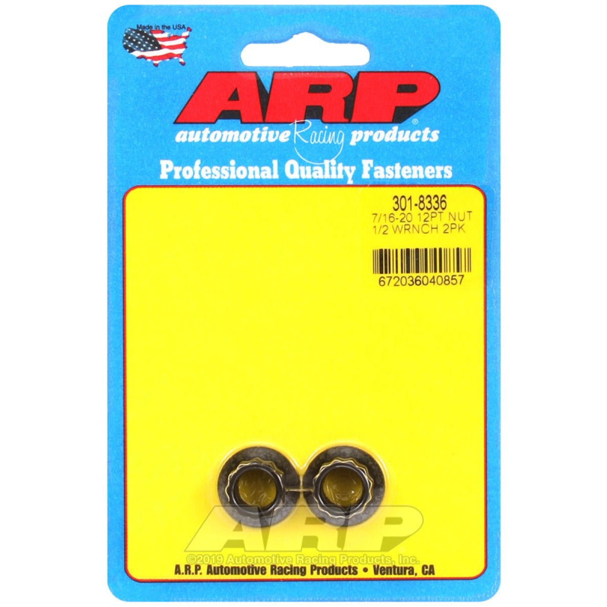 ARP 7/16in-20 1/2 Socket 12pt Nut Kit 2 Pack ARP Hardware Kits - Other