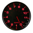 Autometer Spek-Pro Gauge Tachometer 5in 11K Rpm W/Shift Light & Peak Mem Black/Smoke/Black AutoMeter Gauges