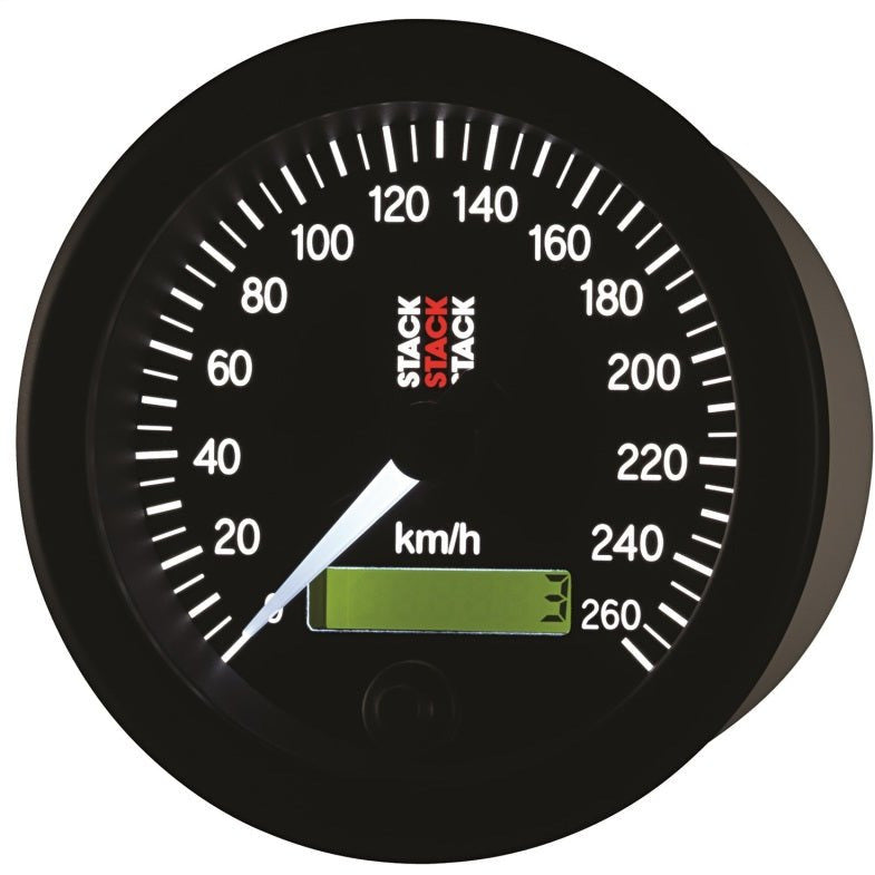 Autometer Stack 88mm 0-260 KM/H Electronic Speedometer - Black AutoMeter Gauges