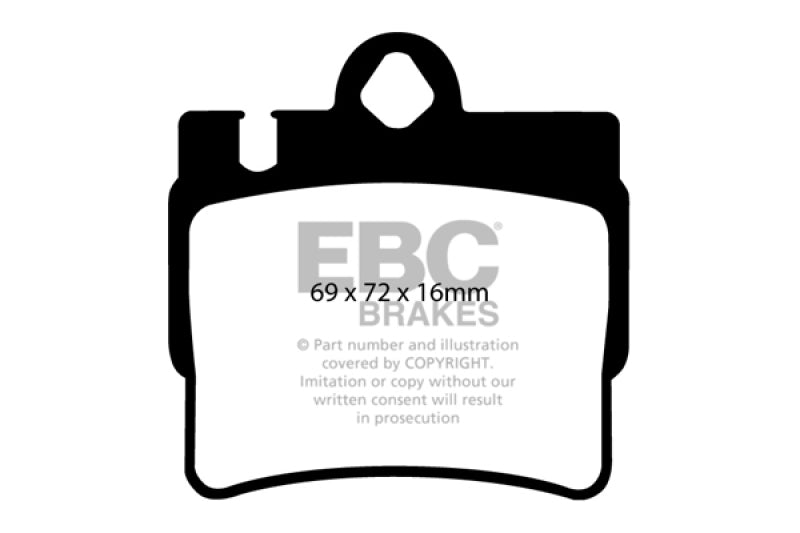 EBC 00-03 Mercedes-Benz CL500 5.0 Greenstuff Rear Brake Pads