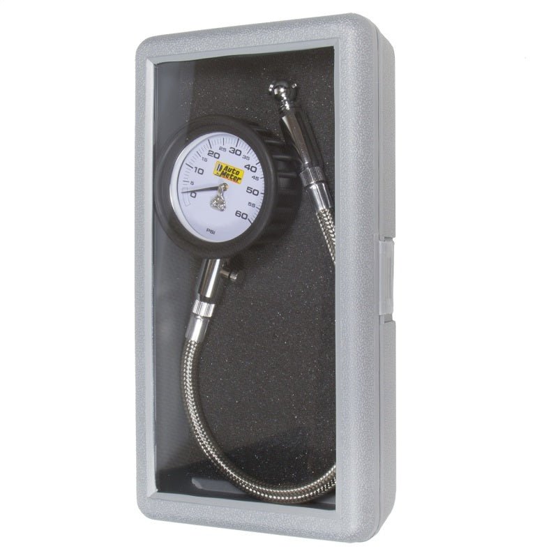 Autometer NASCAR Performance 60PSI Lo-Pressure Tire Pressure Gauge AutoMeter Gauges