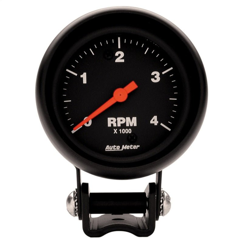 Autometer Z-Series 2-5/8in 4K RPM Pedestal Tachometer Gauge AutoMeter Gauges