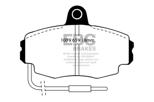 EBC 91+ Renault Clio Greenstuff Front Brake Pads