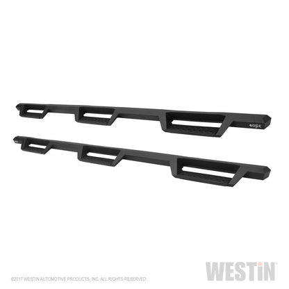 Westin/HDX 07-19 Chevy Silv 2500/3500 Crew (8ft) (Excl Dually) Drop WTW Nerf Step Bars - Blk