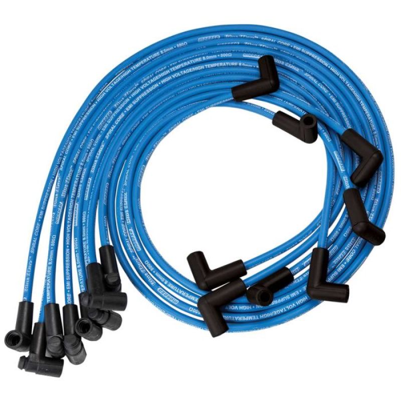 Moroso Custom Ignition Wire Set - Blue Max - Spiral Core