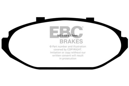 EBC 98-02 Ford Crown Victoria (Police) 4.6 (Phenolic PisTons) Greenstuff Front Brake Pads