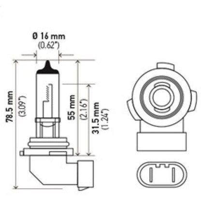 Hella H10 12V 42W Xen White Bulb (Pair) Hella Bulbs