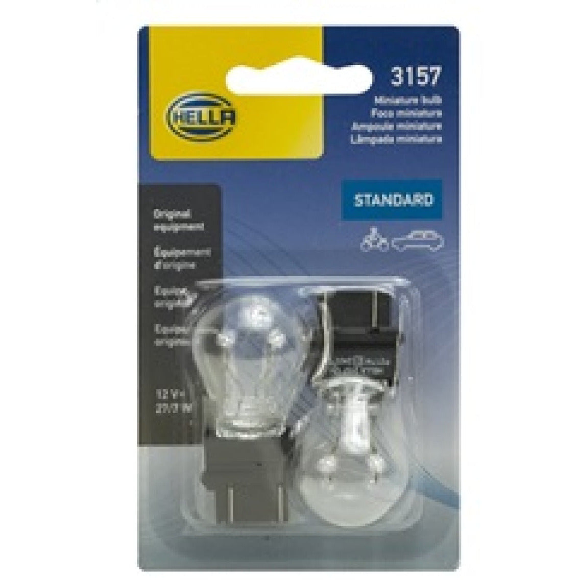 Hella Bulb 3157 12V 27/7W W25X16Q S8 (2) Hella Bulbs