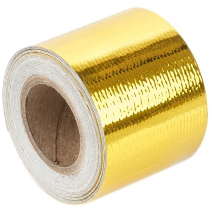 Torque Solution Gold Reflective Heat Tape Universal 2inx30ft Torque Solution Thermal Tape