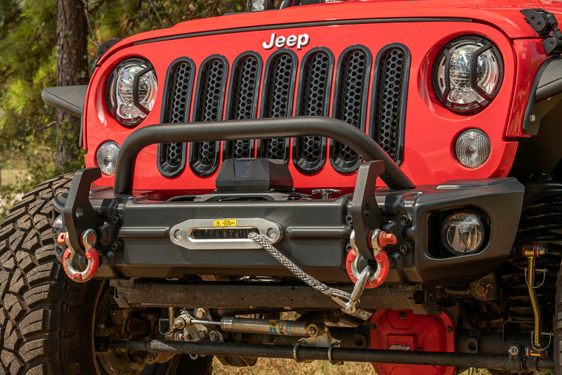 Rugged Ridge Arcus Front Bumper Set W/ Overrider 07-18 Jeep Wrangler JK Rugged Ridge Bumpers - Steel