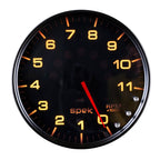 Autometer Spek-Pro Gauge Tachometer 5in 11K Rpm W/Shift Light & Peak Mem Black/Smoke/Black AutoMeter Gauges