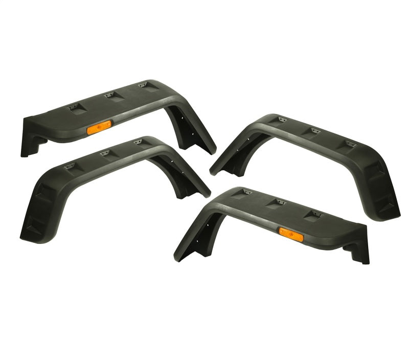 Rugged Ridge Hurricane Fender Flare Kit EU Textured 07-18 Jeep Wrangler JK Rugged Ridge Fender Flares