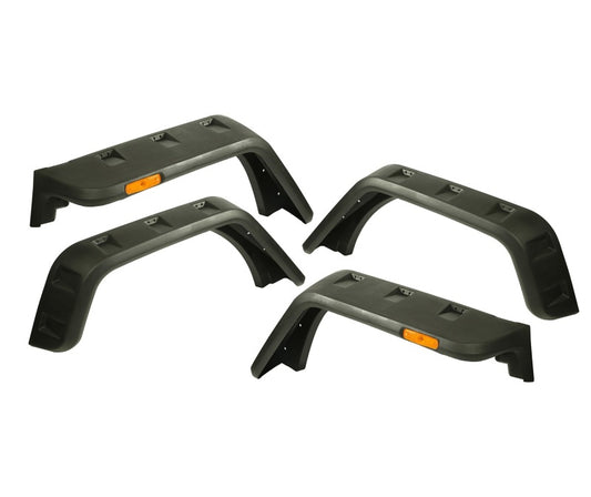 Rugged Ridge Hurricane Fender Flare Kit EU Textured 07-18 Jeep Wrangler JK Rugged Ridge Fender Flares