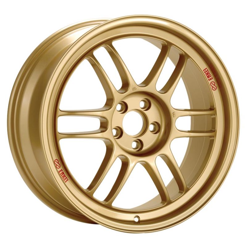 Enkei RPF1 18x8.5 5x114.3 40mm Offset 73mm Bore Gold Wheel G35/350z Enkei Wheels - Cast