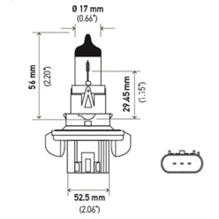 Hella Optilux H13/9008 12V 60/55W XB Xenon White Bulbs (Pair) Hella Bulbs