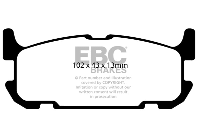 EBC 04-05 Mazda Miata MX5 1.8 (Sports Suspension) Redstuff Rear Brake Pads