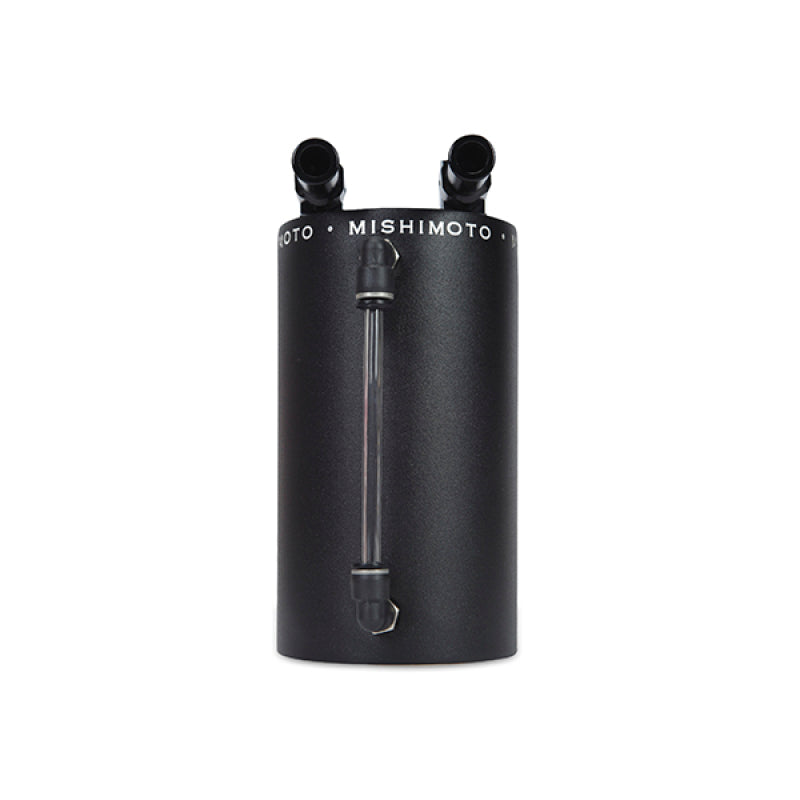 Mishimoto Large Aluminum Oil Catch Can - Wrinkle Black Mishimoto Oil Catch Cans