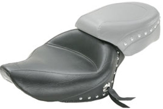 Mustang 04-21 Harley Sportster 4.5 Gallon Wide Touring Solo Seat w/Studs - Black