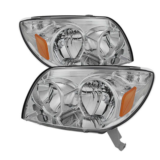 Xtune Toyota 4Runner 03-05 Crystal Headlights Chrome HD-JH-T4R03-AM-C SPYDER Headlights