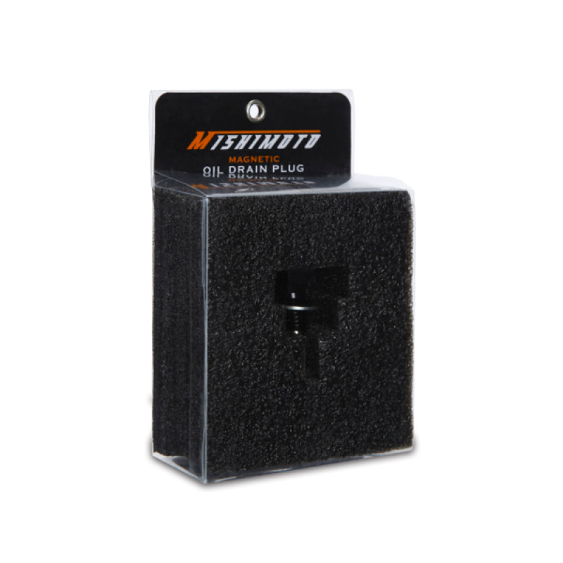Mishimoto Magnetic Oil Drain Plug M12 x 1.5 Black Mishimoto Drain Plugs