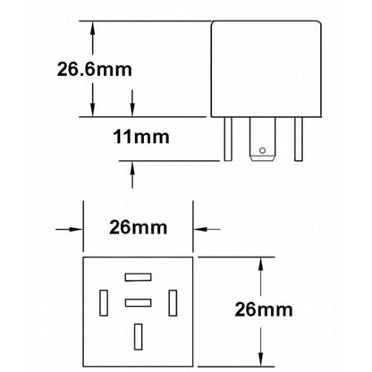 Hella Relay 12V 20/40A Spdt Res Sld Hella Light Accessories and Wiring