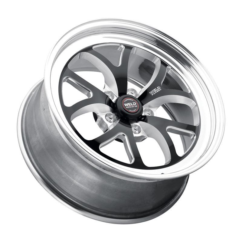 Weld S76 15x4 / 5x4.75 BP / 2.5in. BS Black Wheel (Low Pad) - Non-Beadlock Weld Wheels - Forged