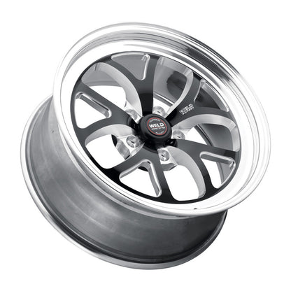 Weld S76 15x8 / 5x4.5 BP / 6.5in. BS Black Wheel (Low Pad) - Non-Beadlock Weld Wheels - Forged