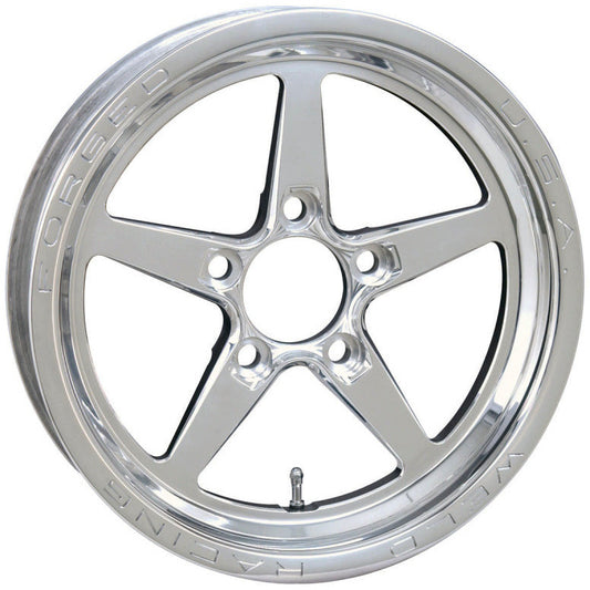 Weld Alumastar 1-Piece 15x3.5 / 5x4.5 BP / 1.75in. BS Polished Wheel - Non-Beadlock Weld Wheels - Forged