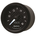 Autometer GT Series 52mm Full Sweep Electronic 8-18 Volts Voltmeter AutoMeter Gauges