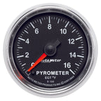 Autometer GS 0-1600 degree F Full Sweep Electronic Pyrometer Gauge AutoMeter Gauges