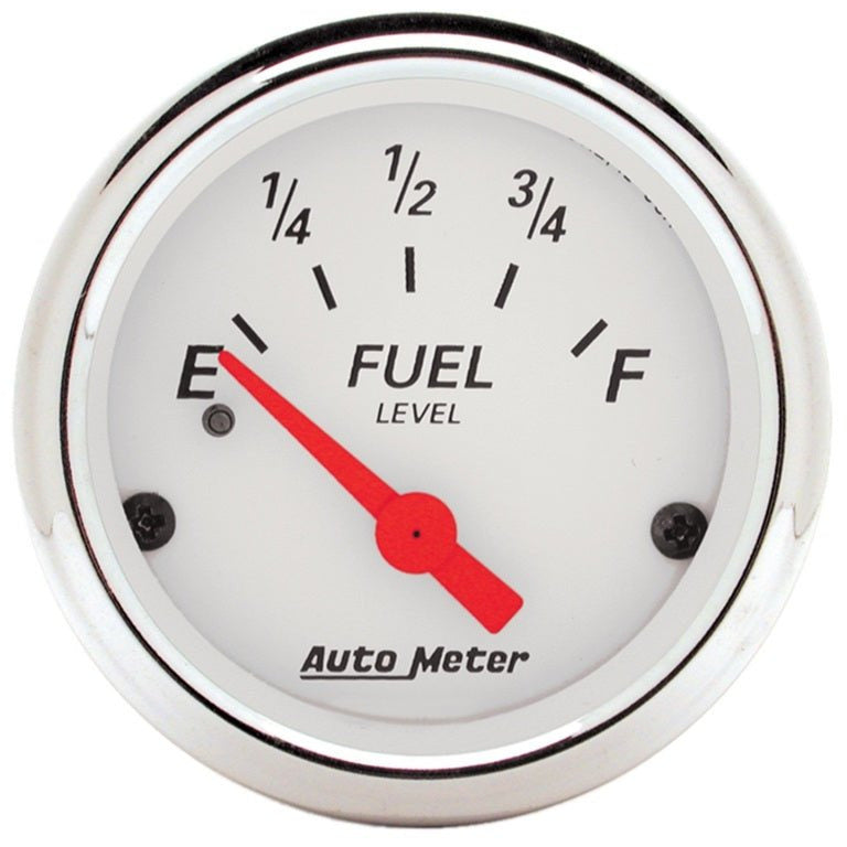 Autometer Arctic White 3-3/8in Electric Speedometer with Wheel Odometer/ 2-1/16in Oil Pressure AutoMeter Gauges