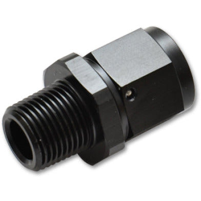 Vibrant -8AN to 1/2in NPT Female Swivel Straight Adapter Fitting Vibrant Fittings