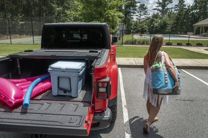 Rugged Ridge Armis Hard Folding With LINE-X Bed Cover 2020 JT Rugged Ridge Tonneau Covers - Hard Fold