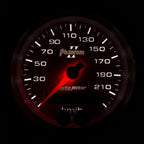 Autometer Phantom II 3-3/8in 0-225KM/H (GPS) Speedometer Gauge AutoMeter Gauges