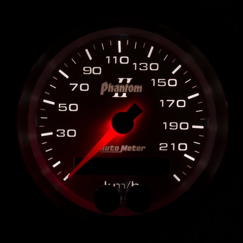 Autometer Phantom II 3-3/8in 0-225KM/H (GPS) Speedometer Gauge AutoMeter Gauges