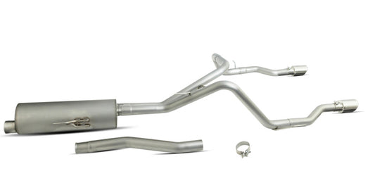 Gibson 20-22 Jeep Gladiator JT Rubicon 3.6L 3in/2.5in Cat-Back Dual Split Exhaust - Stainless