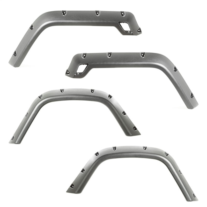 Rugged Ridge 4-Piece Fender Flare Kit 97-06 Jeep Wrangler Rugged Ridge Fender Flares