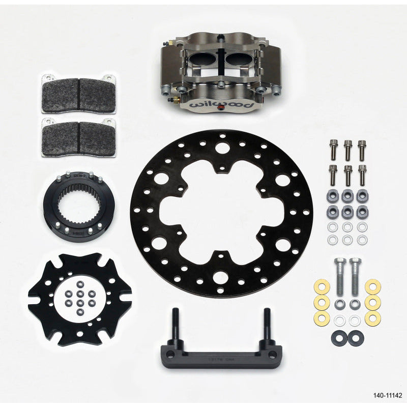 Wilwood Billet Narrow Dynalite Radial Mount Rear Inboard Midget Kit 10.50in x 0.35 Drilled Disc Wilwood Big Brake Kits