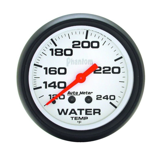 Autometer Phantom  66mm 120-240 Deg F Mechanical Water Temperature Gauge AutoMeter Gauges