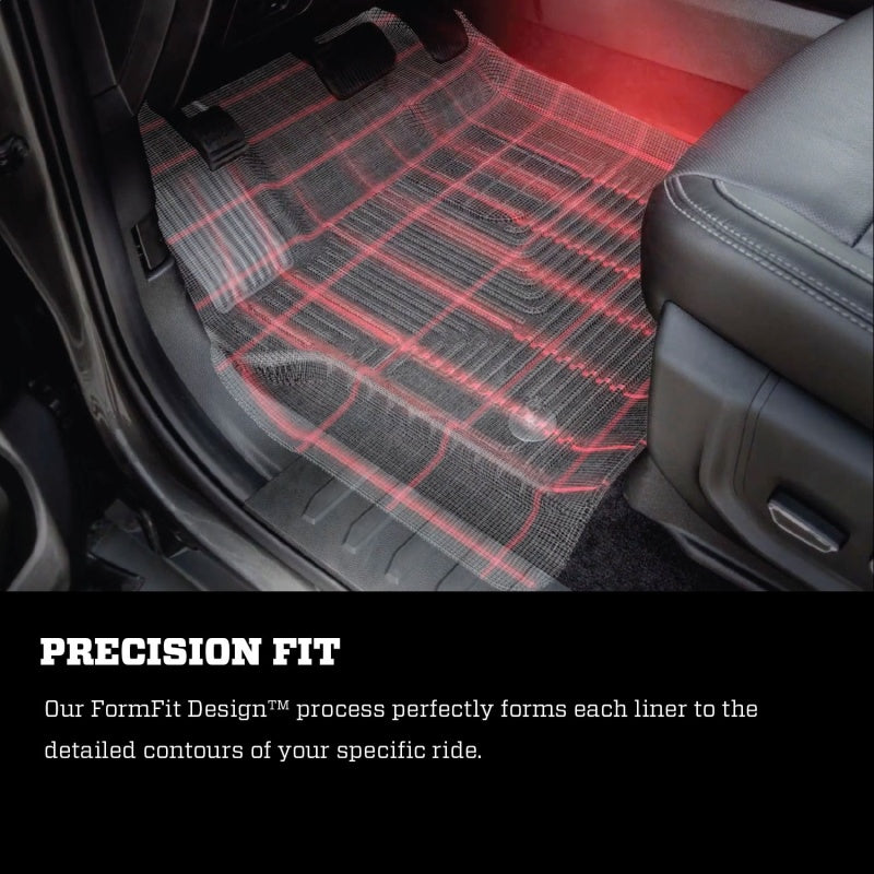 Husky Liners 19-24 Jeep Wrangler JLU WeatherBeater Second Row Black Floor Liners