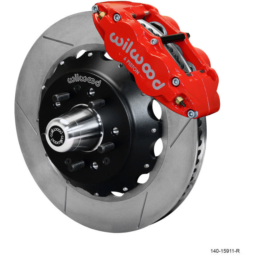 Wilwood Narrow Superlite 6R Front Big Brake Kit 14.00in GT competition Series Rotor - Red Wilwood Big Brake Kits